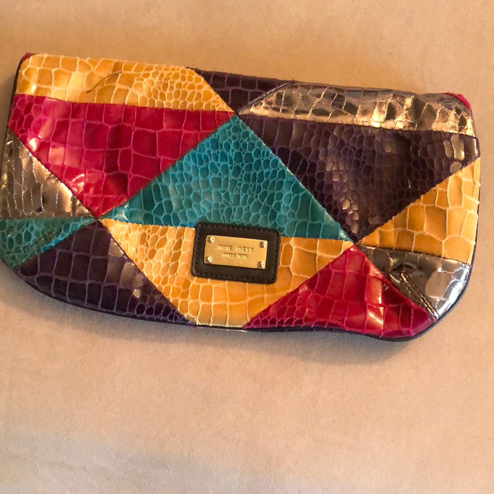 Nine West multicolored clutch